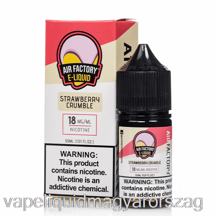 Eper Crumble - Levegőgyári Sók - 30ml 36mg Vape Pen